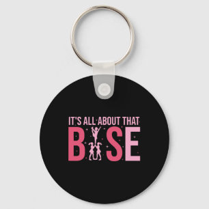 Its All About That Se Cheer Funny Cheerleader Chee Key Ring