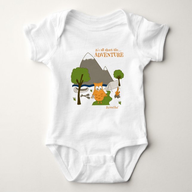 It's All About the Adventure Baby Bodysuit (Front)