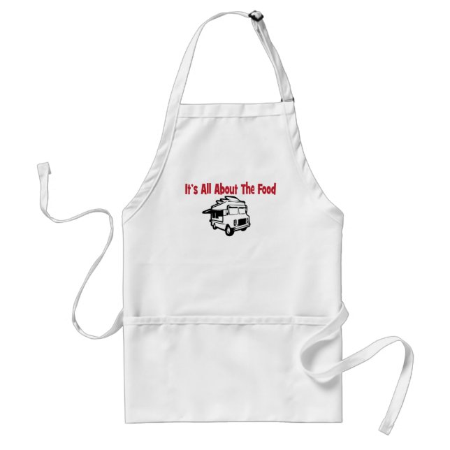 its' all about the food food truck standard apron (Front)