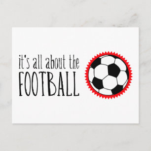 It's All About the Football Postcard