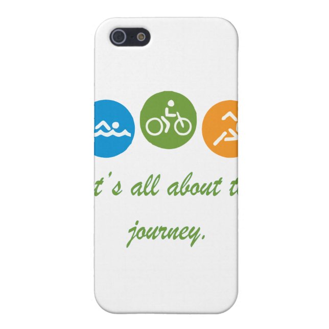 It's all about the journey - Triathlon iPhone Case (Back)