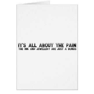 It's All About The Pain...