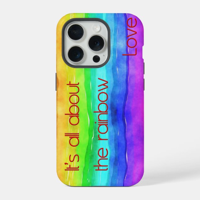 It's All About The Rainbow Love 03 iPhone Case (Back)