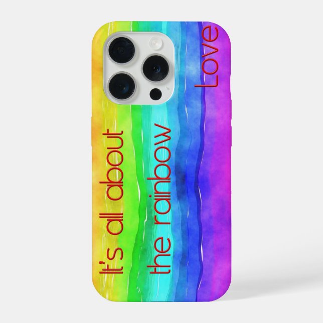 It's All About The Rainbow Love 03 iPhone Case (Back)