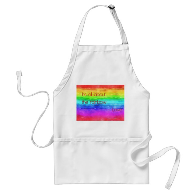 It's All About The Rainbow Love 03 Standard Apron (Front)