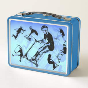 It's All About The Scooter! - Scooter Tricks Metal Lunch Box