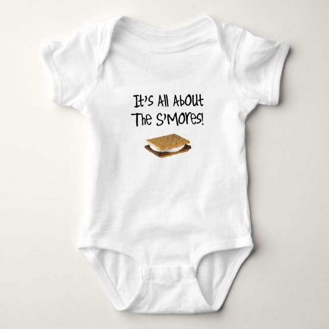 It's All About The S'mores Baby Bodysuit (Front)