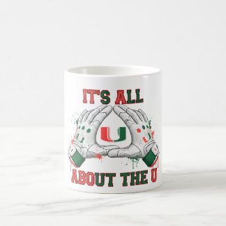 It's All About The U | Orange and Green Football G Coffee Mug