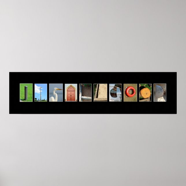 its all good spelled out with picture letters poster (Front)