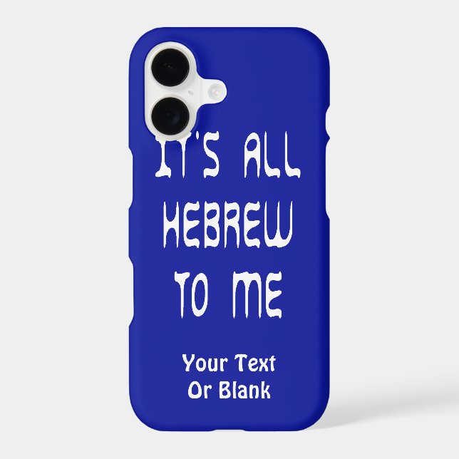 It's All Hebrew To Me (Back)