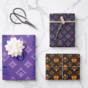 It's all Louis! Designer Halloween Wrapping Paper Sheet