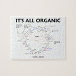 It's All Organic (Krebs Cycle Humour) Jigsaw Puzzle<br><div class="desc">Showcase your wry citric acid cycle (Krebs cycle,  tricarboxylic acid cycle) sense of humour with this puzzle featuring the Krebs cycle along with the scientific truism saying "It's All Organic". No need to be a biologist or biochemist to enjoy!</div>