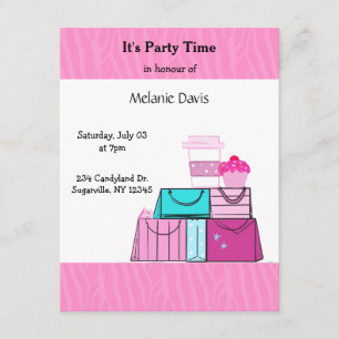 It's All Pink Birthday Party Invitation