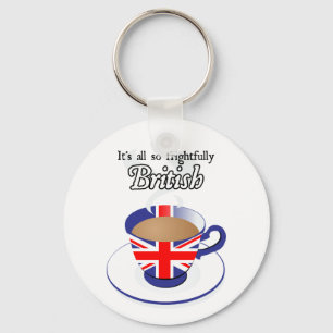 It's All So Frightfully British Key Ring