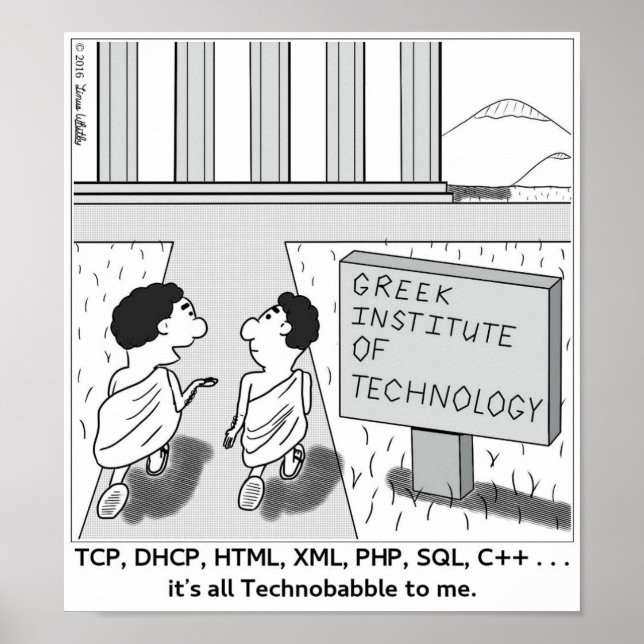 It's All Technobabble To Me Poster (Front)