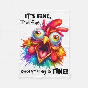 It's Alright, I'm Alright, Everything's Alright Fleece Blanket