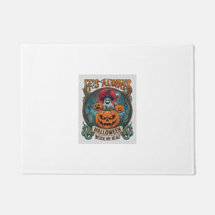 Its Always Halloween Inside Head Pumpkin Ghost Sna Doormat