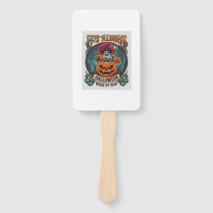 Its Always Halloween Inside Head Pumpkin Ghost Sna Hand Fan
