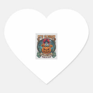 Its Always Halloween Inside Head Pumpkin Ghost Sna Heart Sticker