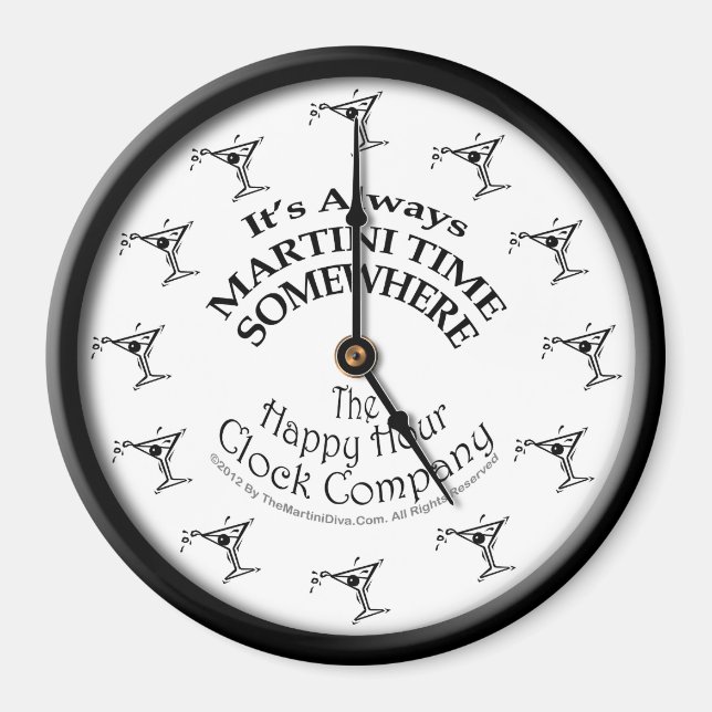 IT'S ALWAYS MARTINI TIME SOMEWHERE MAGNET (Front)