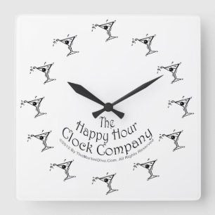 IT'S ALWAYS MARTINI TIME SOMEWHERE WALL CLOCK