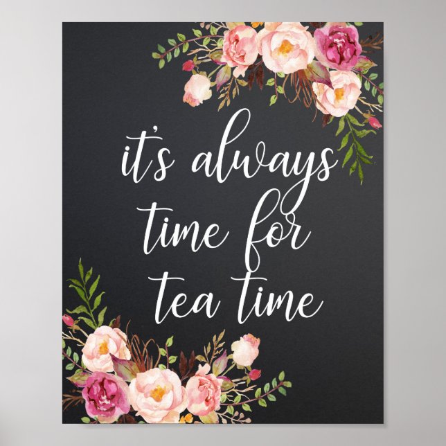 It's always time for tea time poster (Front)