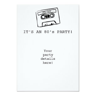 I Love The 80s Invitations | Zazzle AU