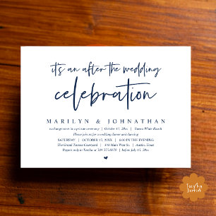 It's an after the wedding celebration, dinner invitation