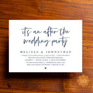 It's an after the wedding party, Romantic Dinner Invitation