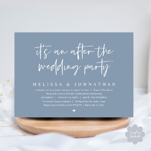 It's an after the wedding party, Romantic Dinner Invitation