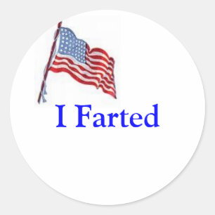 It's an American duty Classic Round Sticker