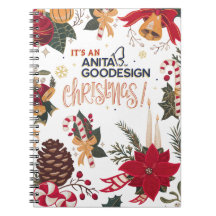 It's an Anita Goodesign Christmas Notebook!