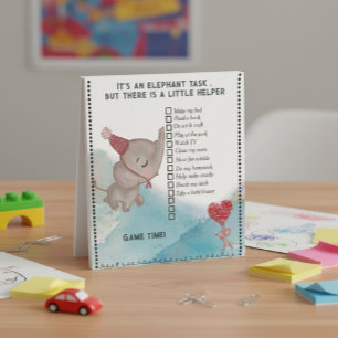 It's an Elephant Task- Kids Daily Checklist Notepad