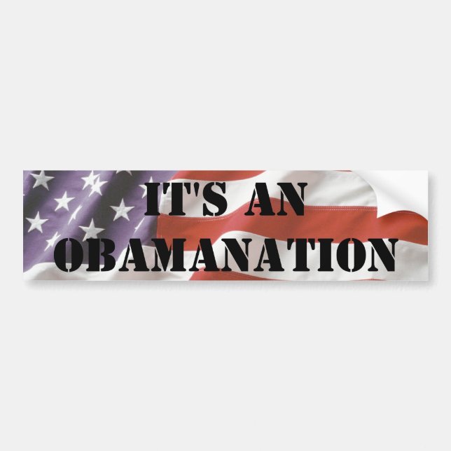 It's an Obamanation Bumper Sticker (Front)