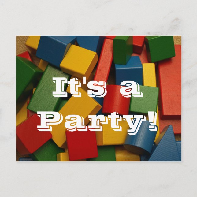 It's aParty! Invitation Postcard (Front)