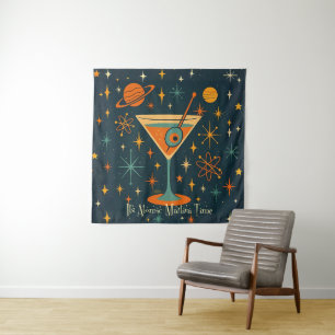 Its Atomic Martini Time Cosmic Stars Tapestry