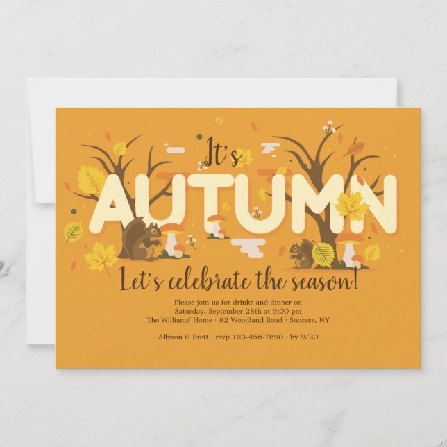 It's Autumn Invitation (Front)