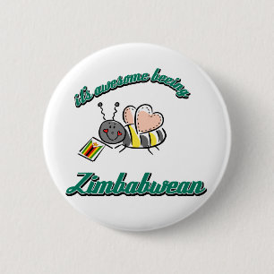 It's awesome beeing Zimbabwean 6 Cm Round Badge
