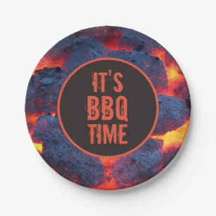 It's BBQ time paper plate