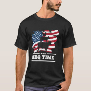 It's BBQ Time Pork Beef or Chicken Smoker American T-Shirt