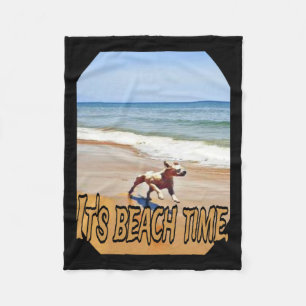 Its Beach Time Fleece Blanket