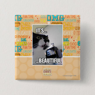 It's Beautiful 15 Cm Square Badge
