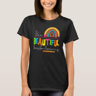 It's Beautiful Day For Learning  Reading Librarian T-Shirt