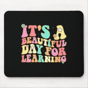 It's Beautiful Day For Learning Retro Teacher Stud Mouse Pad