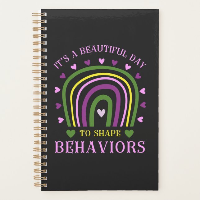 It's Beautiful Day To Shape Behaviours   Planner (Front)