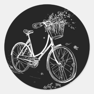 It's Beautiful Outside (on Black) Classic Round Sticker