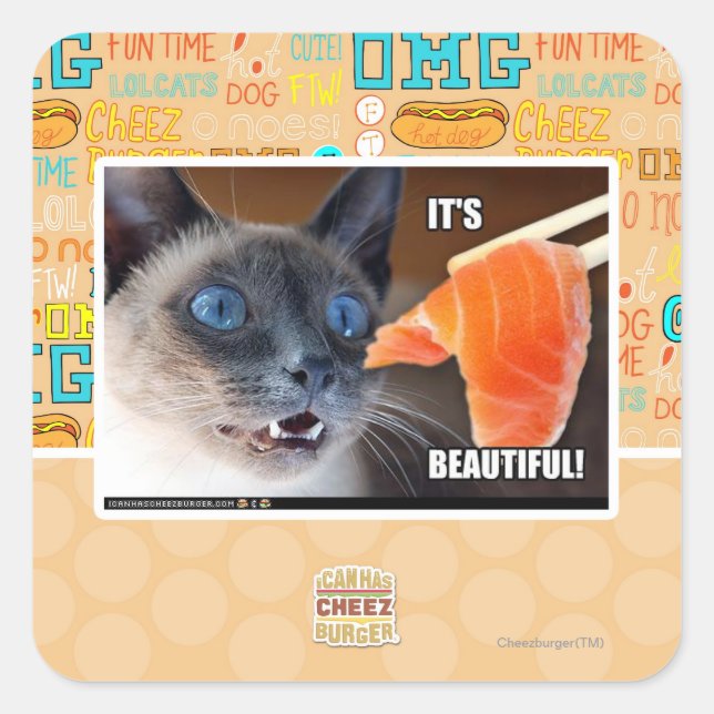 It's Beautiful! Square Sticker (Front)