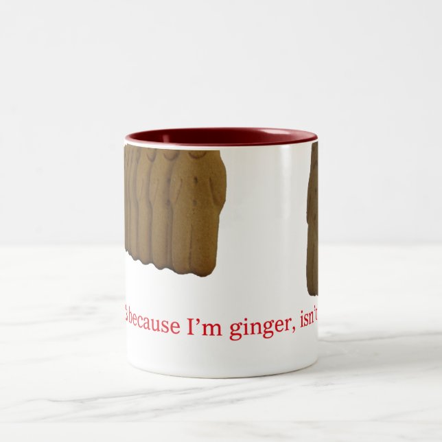 It's because I'm ginger, isn't it? Two-Tone Coffee Mug (Center)