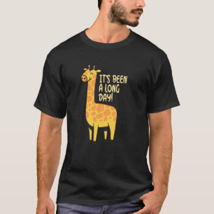 It's Been A Long Day Cute Giraffe Pyjamas T-Shirt
