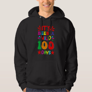 It's Been A Wild 100 Days Funny School Boys Girls Hoodie